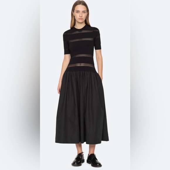 Sea New York Black Midi Dress - Picture 5 of 7